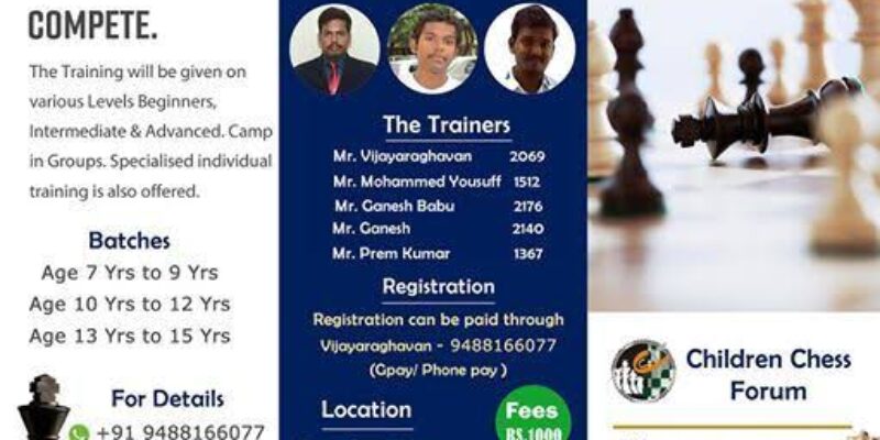 Children Chess Forum, Coimbatore